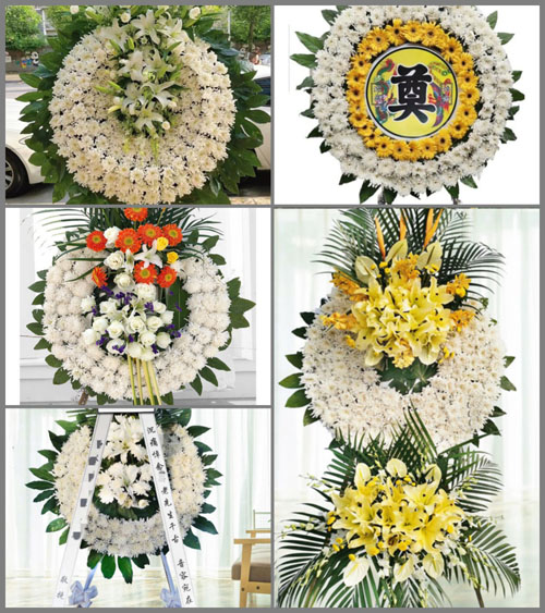 山东青岛即墨市灵山镇东流河庄村花圈速递